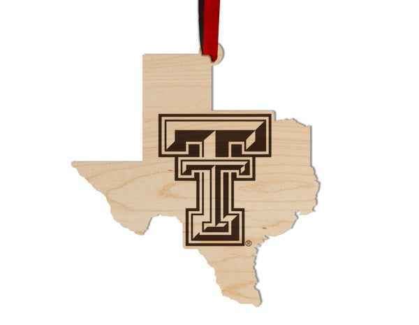 Texas Tech Ornament TT on State