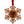 Load image into Gallery viewer, Texas Tech Ornament Red Raider Snowflake
