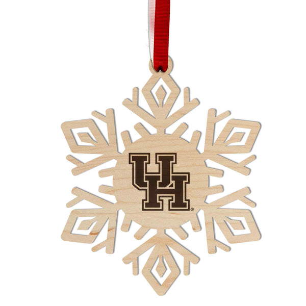 Houston Ornament Block UH Snowflake