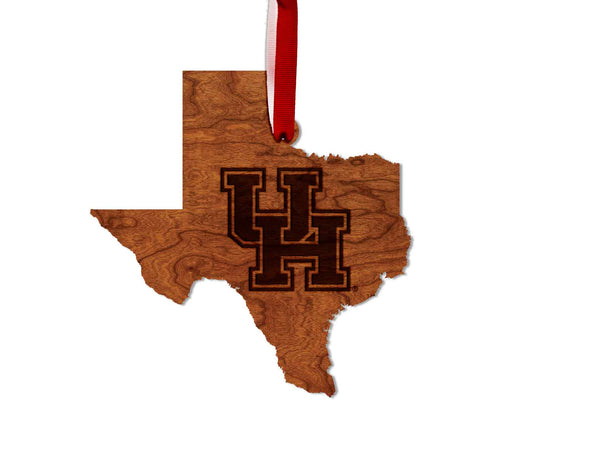 Houston Ornament Filled UH on State