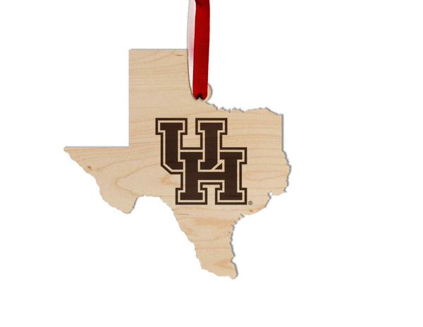 Houston Ornament Filled UH on State