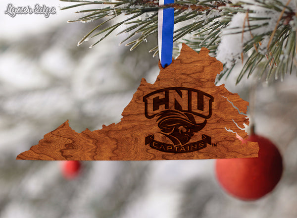 Christopher Newport University Ornament Christopher Newport CNU Captains on Outline