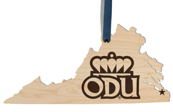 Old Dominion University Ornament Old Dominion University ODU on State