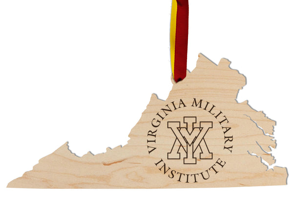 Virginia Military Institute (VMI) Ornament Circular VMI on VA