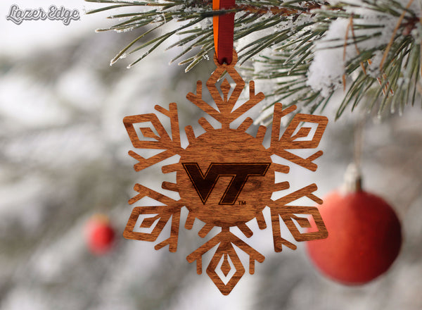 Virginia Tech Ornament VT Snowflake