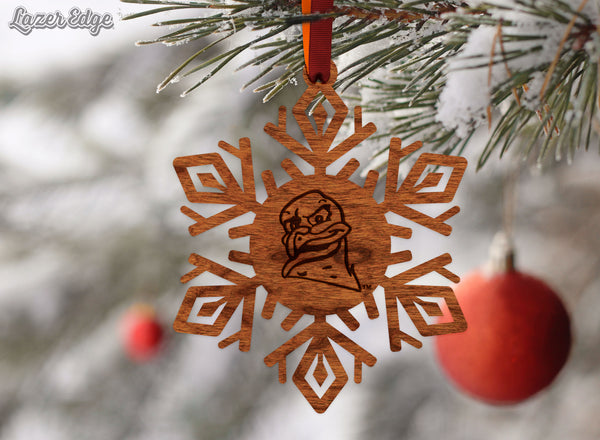 Virginia Tech Ornament Hokie Snowflake