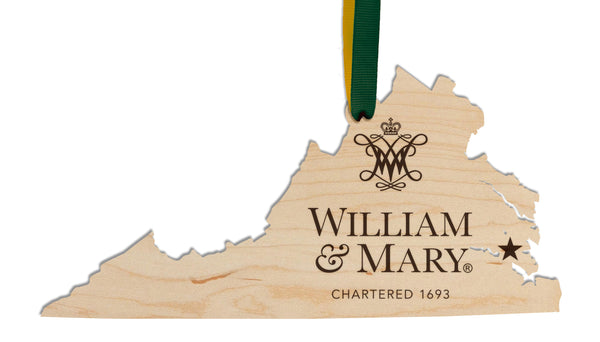 College of William and Mary Ornament William and Mary Institution Mark on State