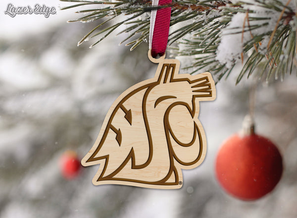 Washington State University Ornament WSU Cougar Head