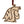 Load image into Gallery viewer, Washington State University Ornament WSU Cougar Head
