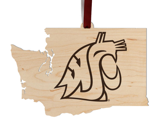 Washington State University Ornament WSU on State