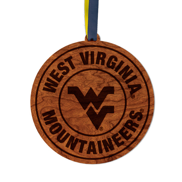 West Virginia Ornament Circular WV Mountain