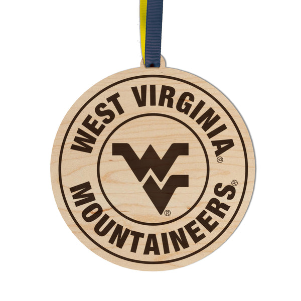 West Virginia Ornament Circular WV Mountain