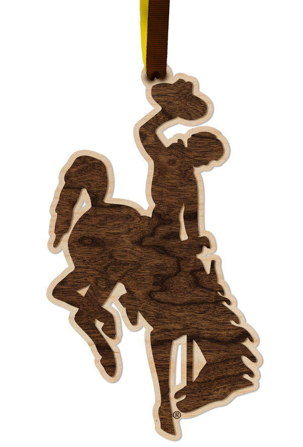 Wyoming Ornament Bucking Horse Layered