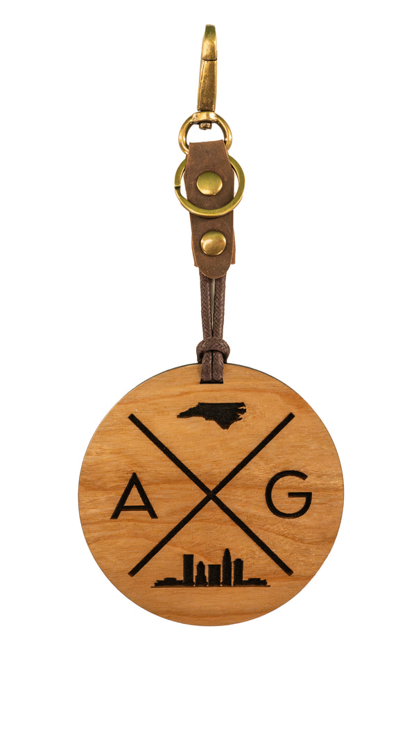 Andy Griesinger Logo Unstained Cherry Golf Tag