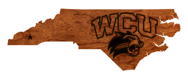 Western Carolina University Magnet Western Carolina Logo on Outline