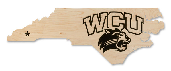 Western Carolina University Magnet Western Carolina Logo on Outline