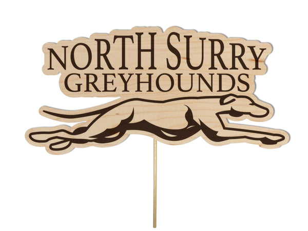 North Surry High School Cake Topper North Surry Grey Hounds Cake Topper