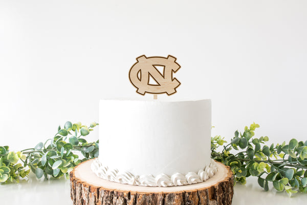 UNC Chapel Hill Cake Topper UNC Interlocking NC