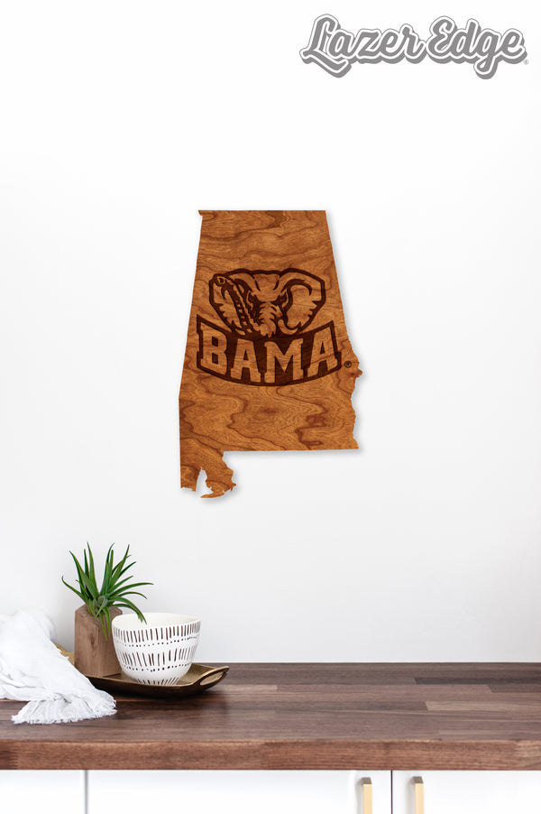 Alabama University Wall Hanging Big Al on State