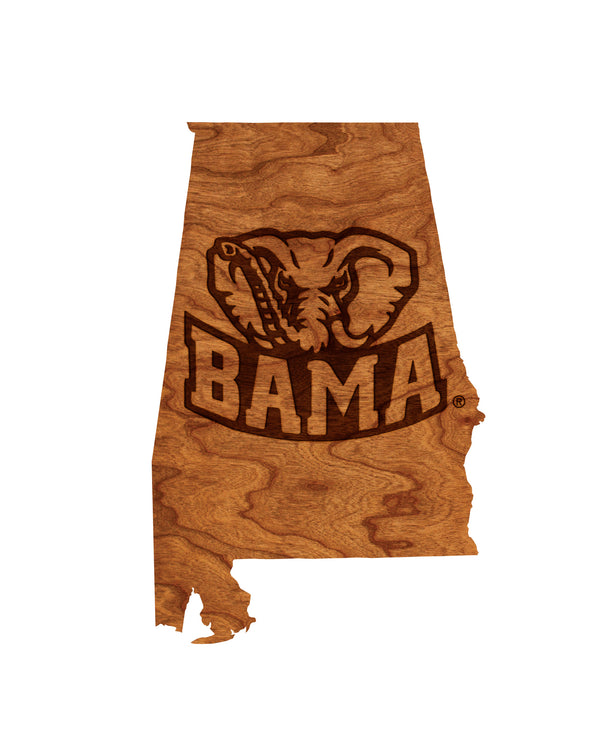 Alabama University Wall Hanging Big Al on State