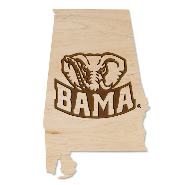 Alabama University Wall Hanging Big Al on State