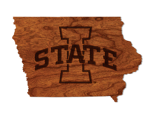 Iowa State Wall Hanging Block I on State