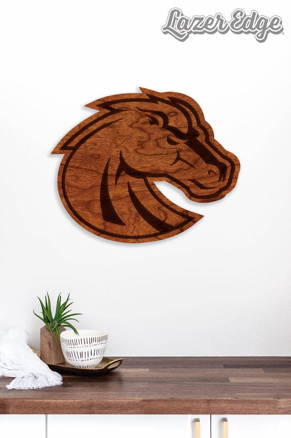 Boise State University Wall Hanging Bronco Head