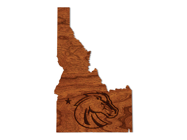 Boise State University Wall Hanging Bronco Head on State