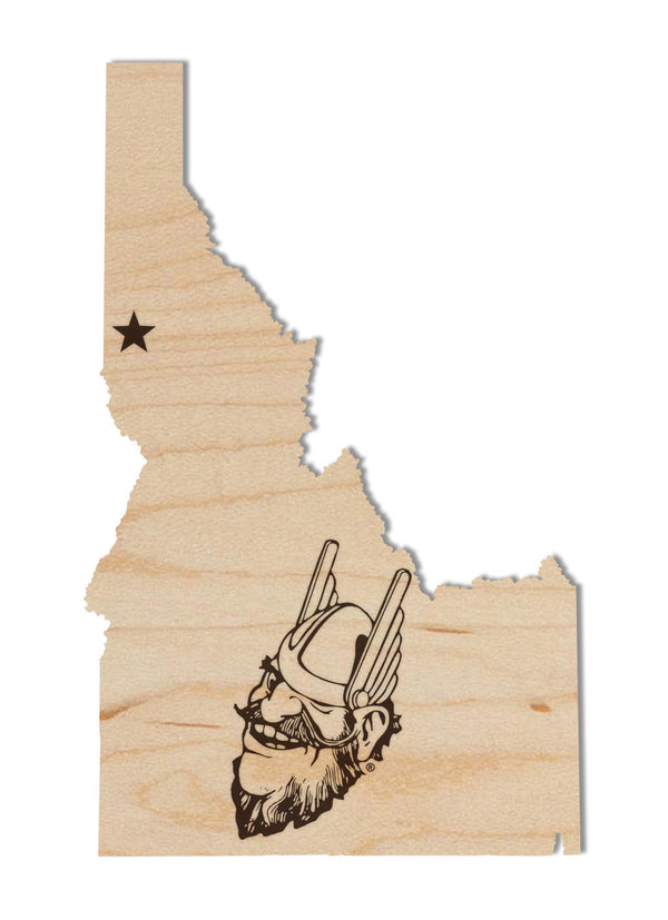 Idaho, University of Wall Hanging Joe Logo on State