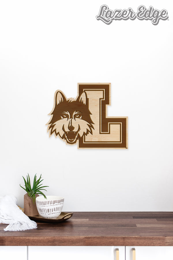 Loyola Chicago Wall Hanging Block L Logo