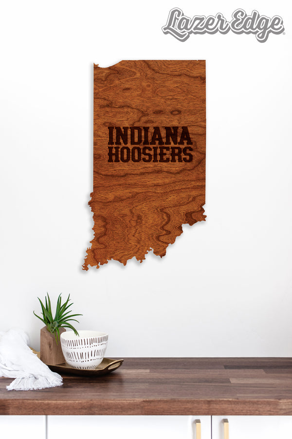 Indiana University Wall Hanging Name on State