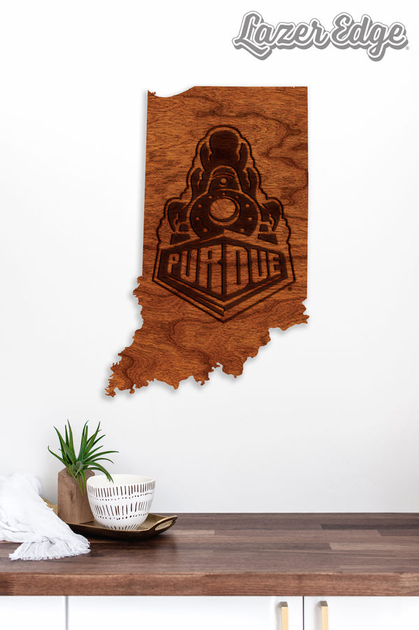 Purdue Wall Hanging Boilermaker on State