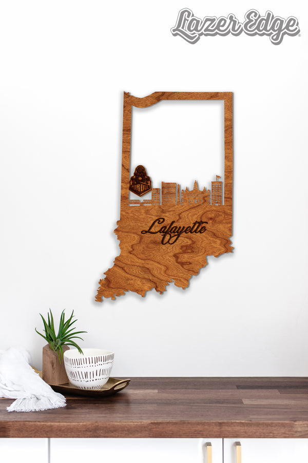 Purdue Wall Hanging Skyline