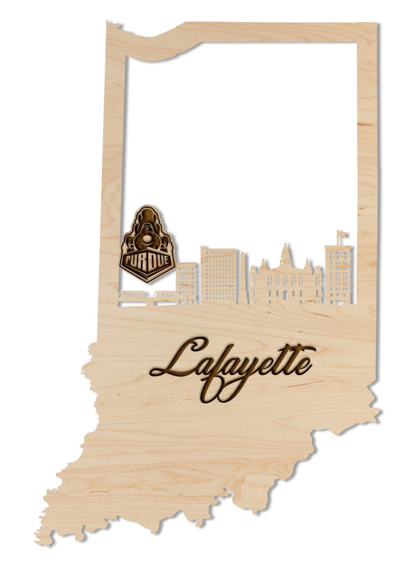 Purdue Wall Hanging Skyline