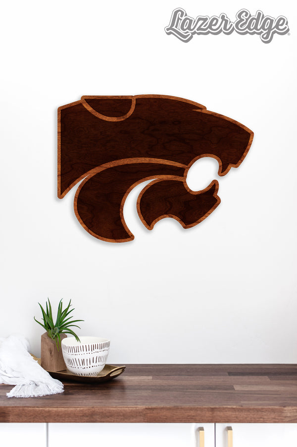 Kansas State University Wall Hanging Wildcat Logo