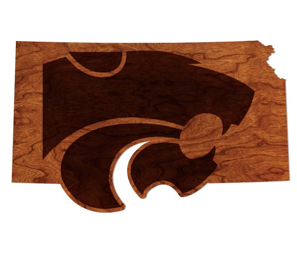 Kansas State University Wall Hanging Wildcat on State