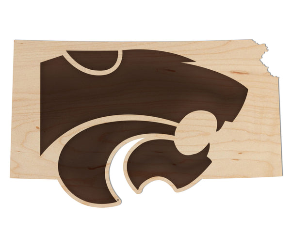 Kansas State University Wall Hanging Wildcat on State