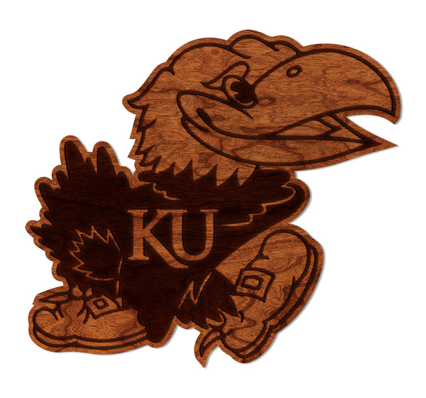 Kansas University Wall Hanging Jayhawk