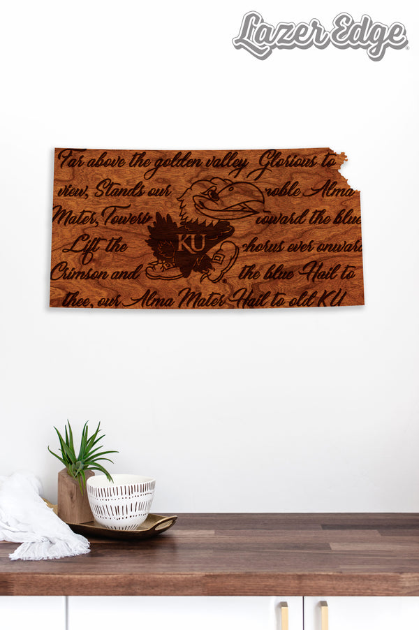 Kansas University Wall Hanging Fight Song