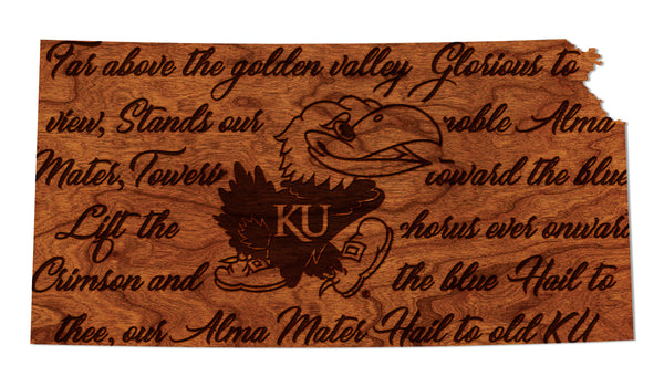 Kansas University Wall Hanging Fight Song