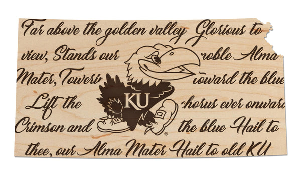 Kansas University Wall Hanging Fight Song