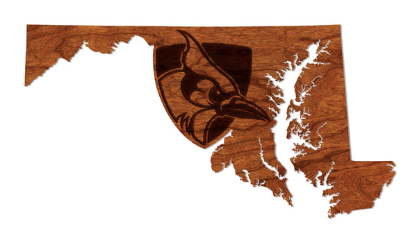 Johns Hopkins Wall Hanging Shield on State