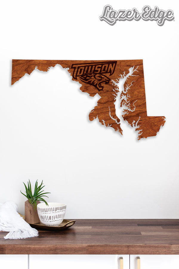 Towson University Wall Hanging Logo on State