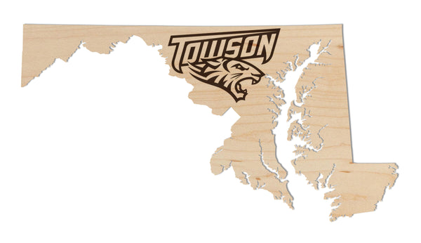 Towson University Wall Hanging Logo on State