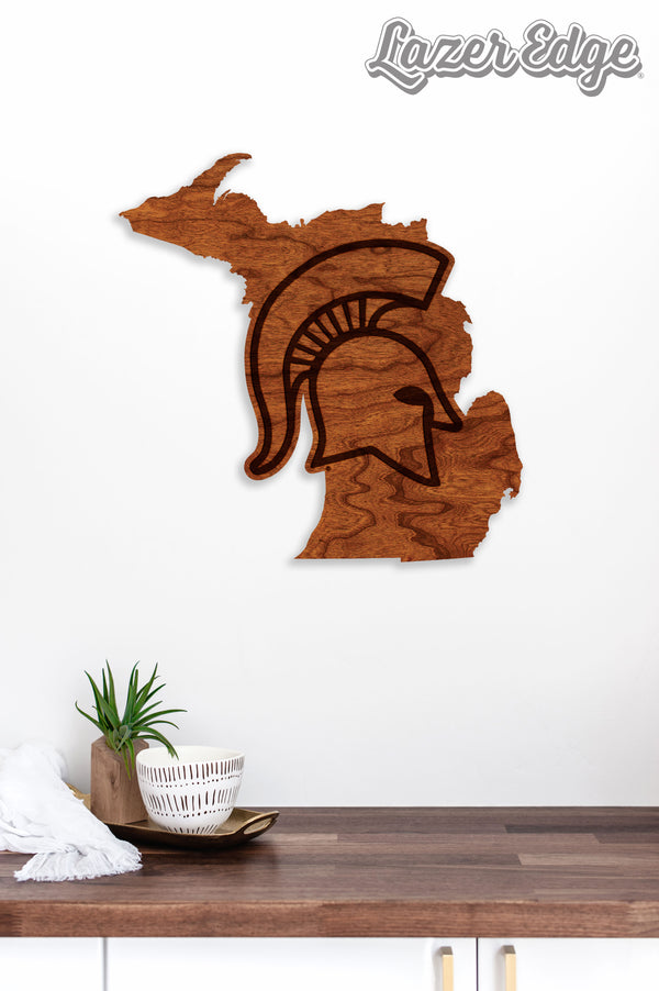 Michigan State University Wall Hanging Helmet on State