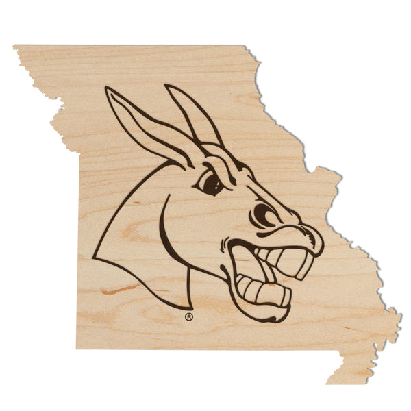 Missouri, University of Wall Hanging Mule Head on State