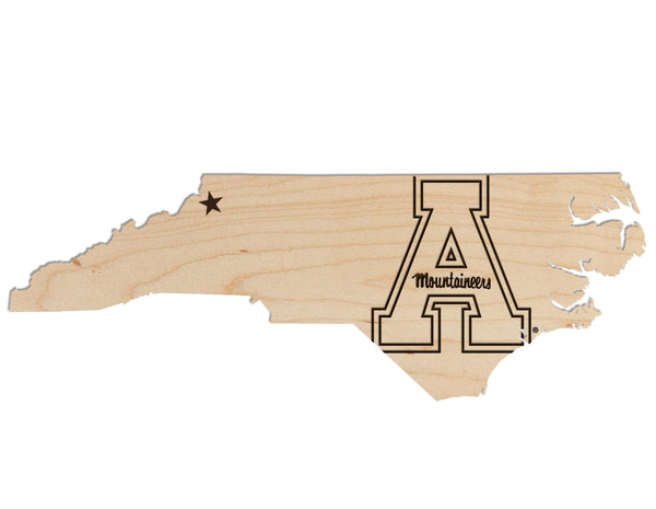 Appalachian State University Wall Hanging Block A on State