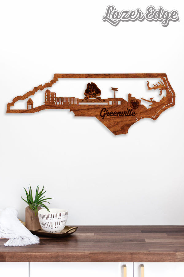 East Carolina University Wall Hanging Skyline