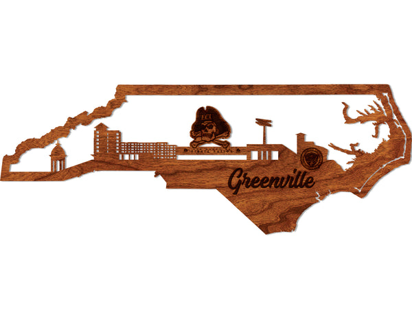 East Carolina University Wall Hanging Skyline