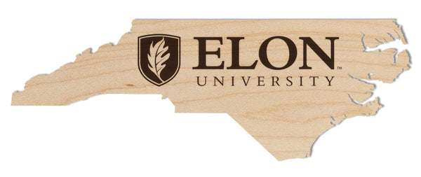 Elon University Wall Hanging Elon Flame on State